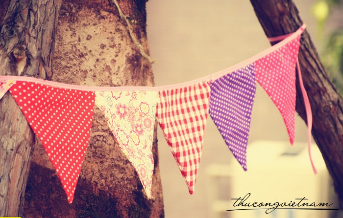 Dây cờ treo bằng vải mẫu 3